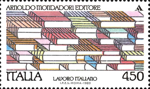 Francobollo Editoria, Mondadori -  1989