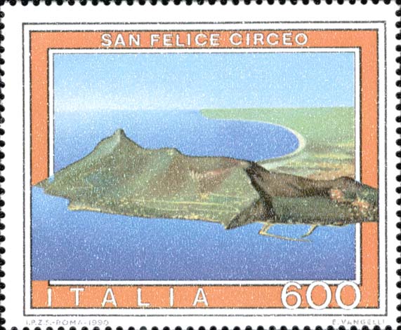 Francobollo San Felice Circeo -  1990