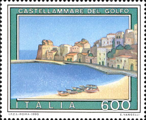 Francobollo Castellammare del Golfo -  1990