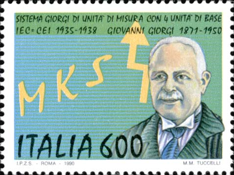 Francobollo Ritratto di Giovanni Giorgi -  1990