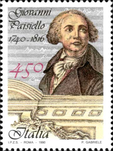 Francobollo Ritratto di Giovanni Paisiello -  1990
