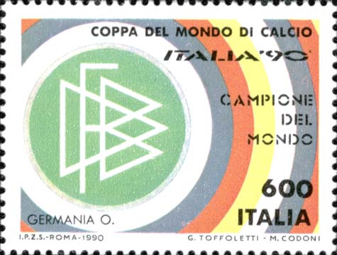 Francobollo Scudetto della Germania Occidentale -  1990