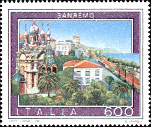 Francobollo Sanremo -  1991