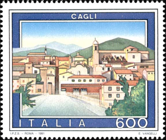 Francobollo Cagli -  1991