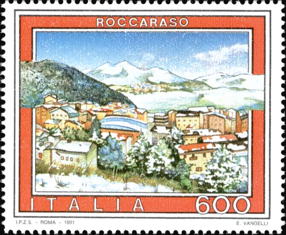 Francobollo Roccaraso -  1991