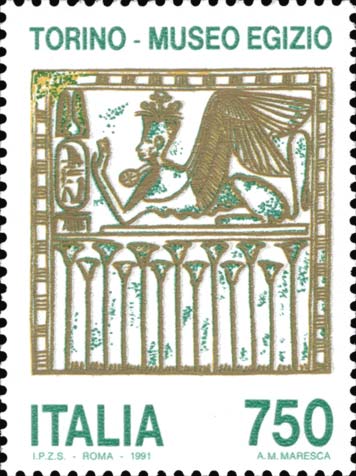Francobollo Sfinge Femminea Alata -  1991