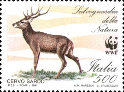 Francobollo Cervo Sardo -  1991