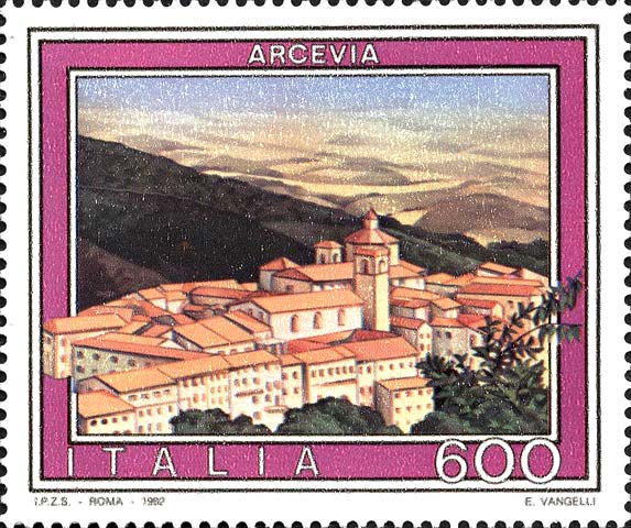 Francobollo Arcevia -  1992