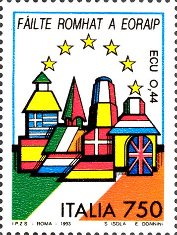 Francobollo Irlanda: Fàilte Romhat a Eoraip -  1993