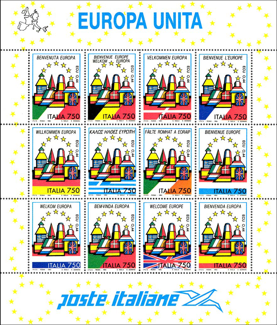 Francobollo Paesi Europei -  1993