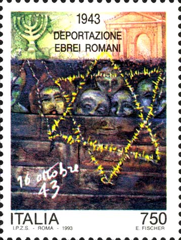 Francobollo Deportazione degli Ebrei Romani -  1993