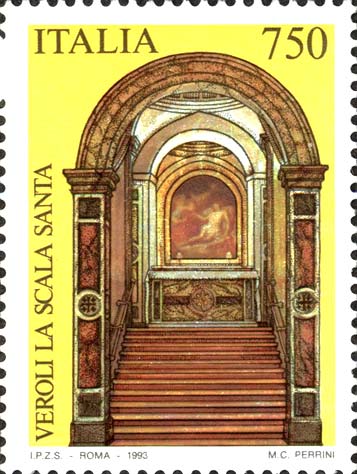 Francobollo Scala Santa di Veroli -  1993
