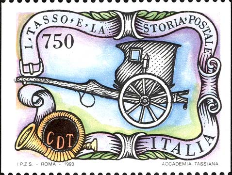 Francobollo Calesse Postale -  1993