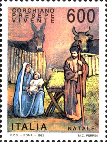 Francobollo Presepe Vivente di Corchiano -  1993