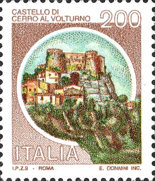 Francobollo Castello di Cerro al Volturno -  1994