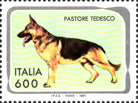 Francobollo Pastore Tedesco -  1994