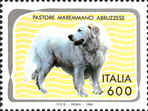 Francobollo Pastore Maremmano Abruzzese -  1994