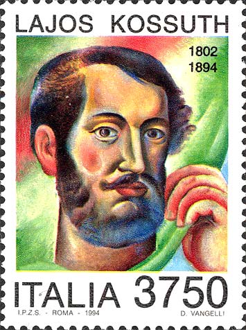 Francobollo Ritratto di Lajos Kossuth -  1994