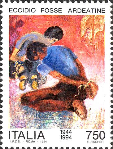 Francobollo Eccidio delle Fosse Ardeatine -  1994