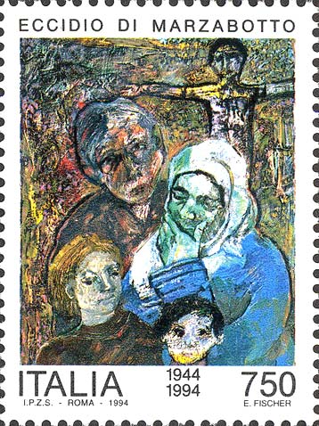 Francobollo Eccidio di Marzabotto -  1994