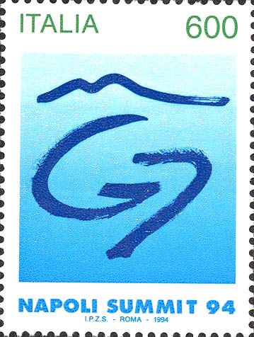 Francobollo Simbolo del Vertice G7 -  1994