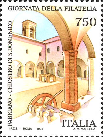 Francobollo Museo della Carta e della Filigrana -  1994