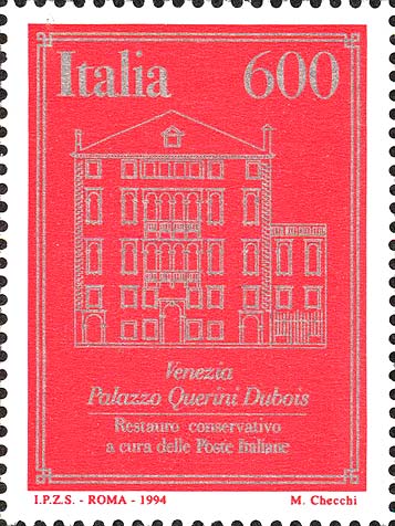 Francobollo Palazzo Querini Dubois, a Venezia -  1994