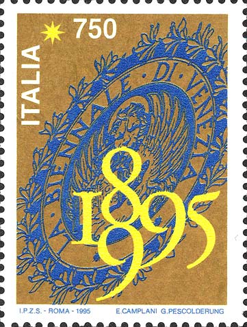 Francobollo Stemma della Biennale di Venezia -  1995