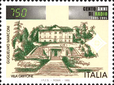 Francobollo Villa Griffone -  1995