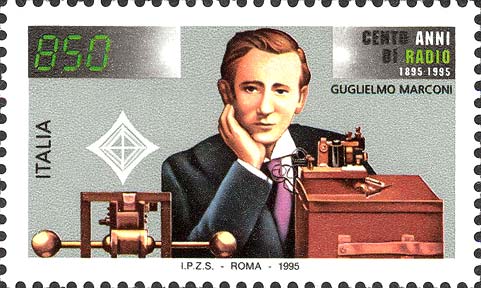 Francobollo Ritratto di Guglielmo Marconi -  1995