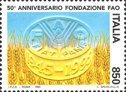 Francobollo Spighe di Grano -  1995