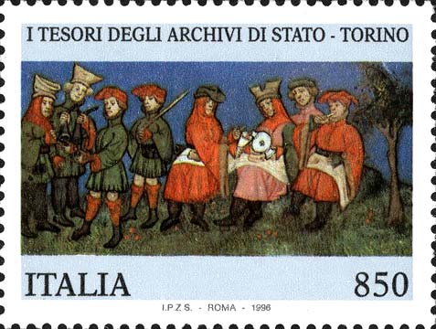 Francobollo Codice Membranaceo Miniato -  1996