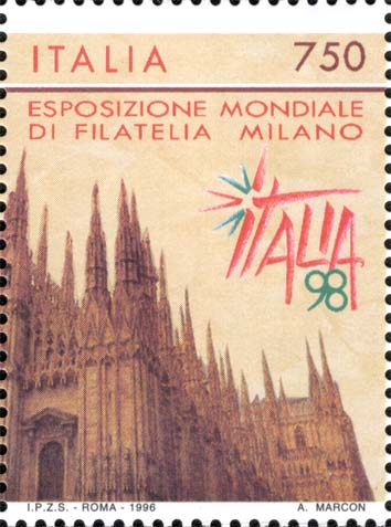 Francobollo Duomo di Milano, Fianco (Parte DX) -  1996