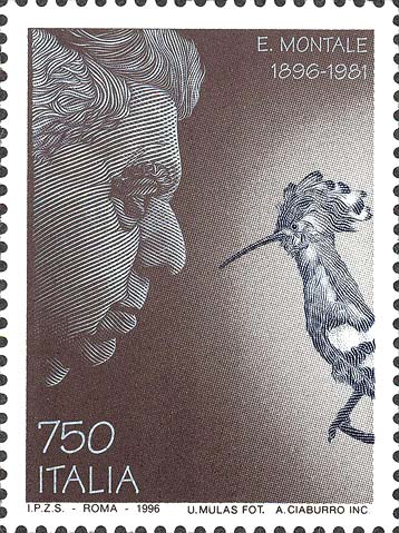 Francobollo Ritratto di Eugenio Montale -  1996