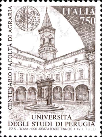 Francobollo Università di Perugia -  1996