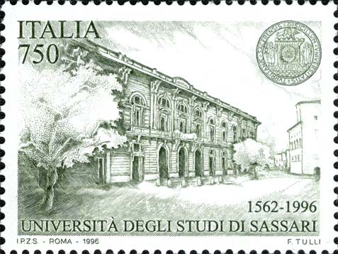 Francobollo Università di Sassari -  1996