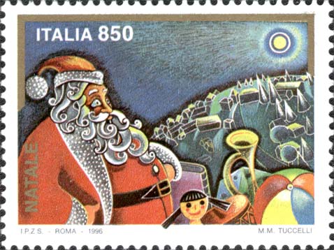 Francobollo Babbo Natale -  1996