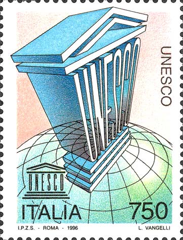 Francobollo Logo dell'UNESCO -  1996