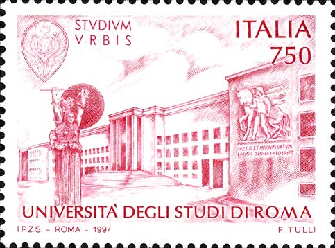 Francobollo Università degli Studi di Roma -  1997