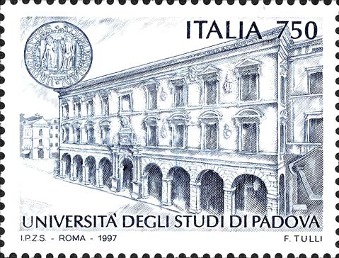 Francobollo Università degli Studi di Padova -  1997
