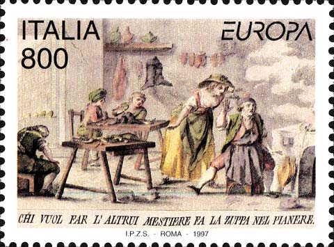 Francobollo Bottega di un Ciabattino -  1997