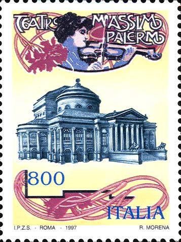 Francobollo Teatro Massimo di Palermo -  1997