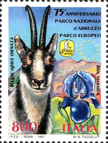 Francobollo Camoscio e Giaggiolo -  1997