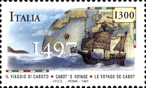 Francobollo Veliero e Coste del Canada -  1997