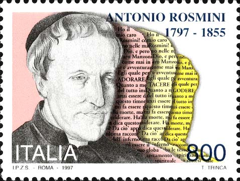 Francobollo Ritratto di Antonio Rosmini -  1997