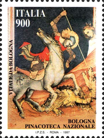 Francobollo Pinacoteca Nazionale di Bologna -  1997