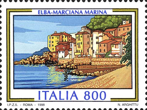 Francobollo Elba, Marciana Marina -  1998