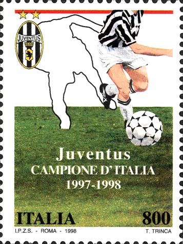 Francobollo Giocatore della Juve -  1998