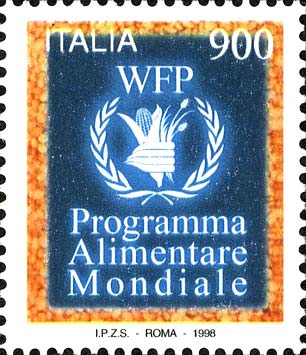 Francobollo Emblema del Programma Alimentare Globale -  1998