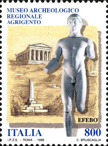 Francobollo Museo Archeologico Regionale, ad Agrigento -  1998